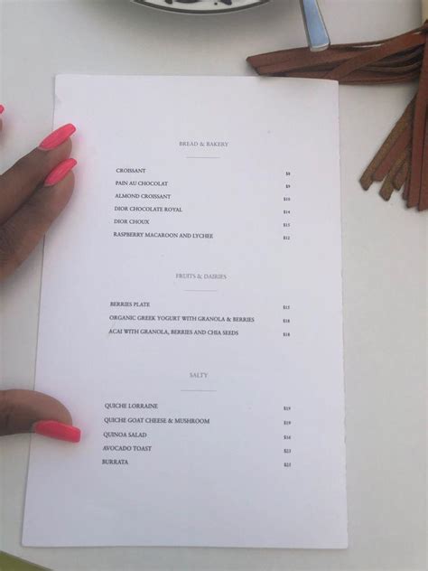 dior cafe miami|dior cafe miami menu prices.